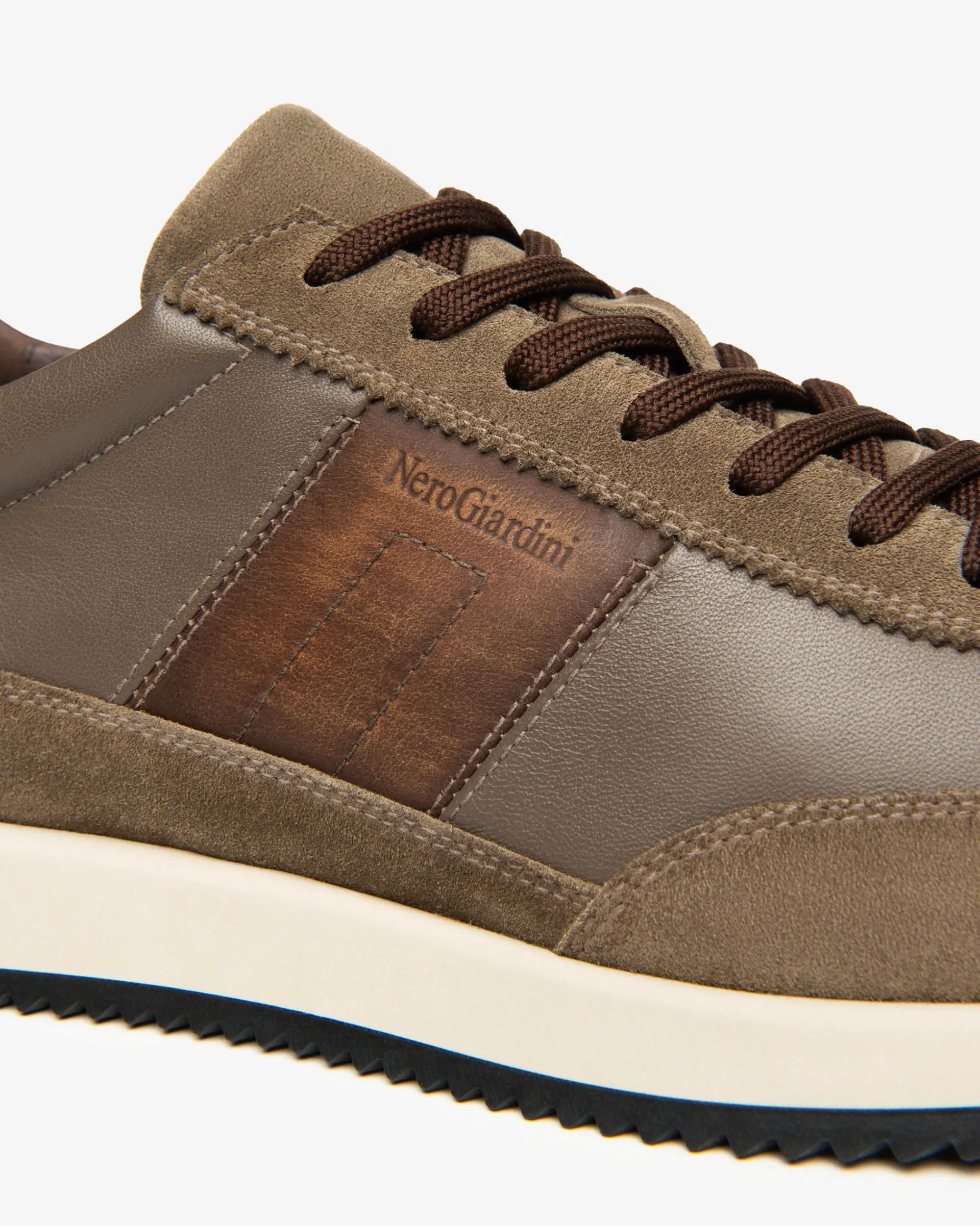 Nero Giardini Sneakers Uomo in Pelle e Camoscio Hot