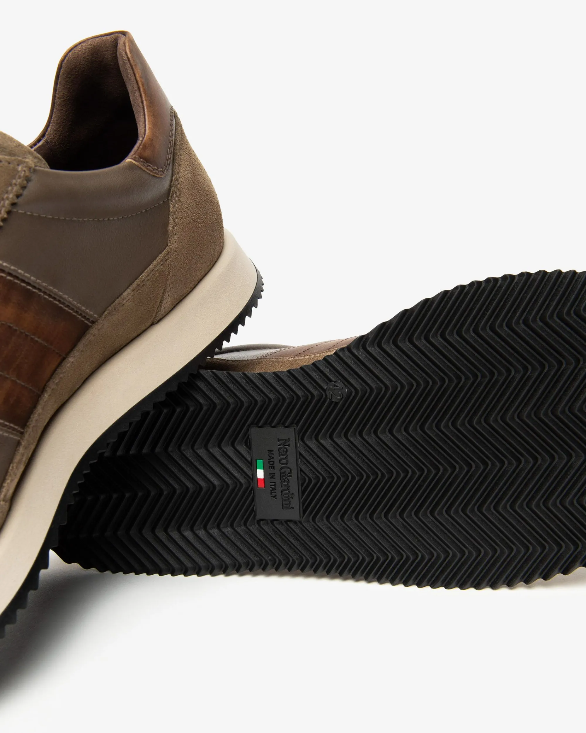 Nero Giardini Sneakers Uomo in Pelle e Camoscio Hot