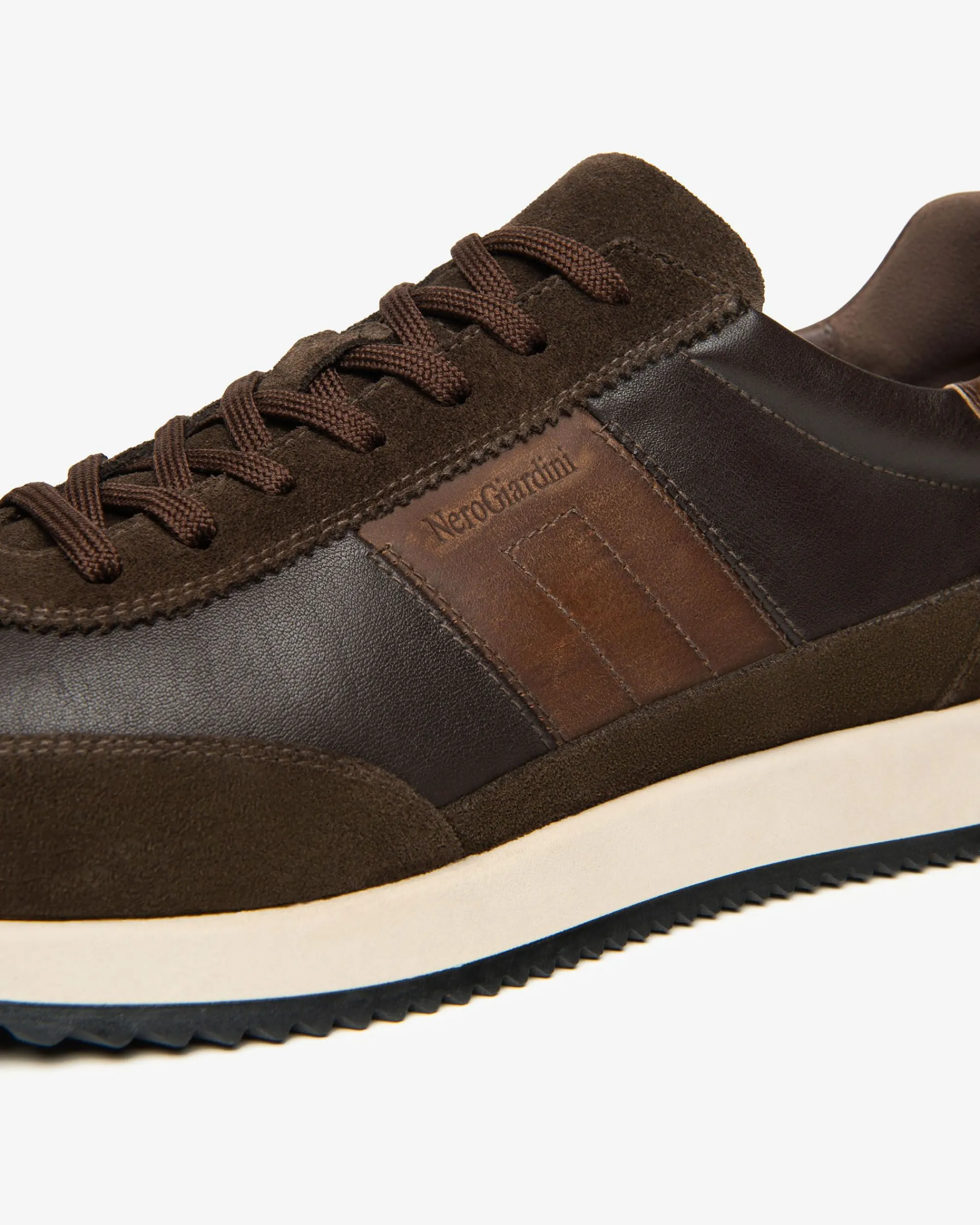 Nero Giardini Sneakers Uomo in Pelle e Camoscio Hot