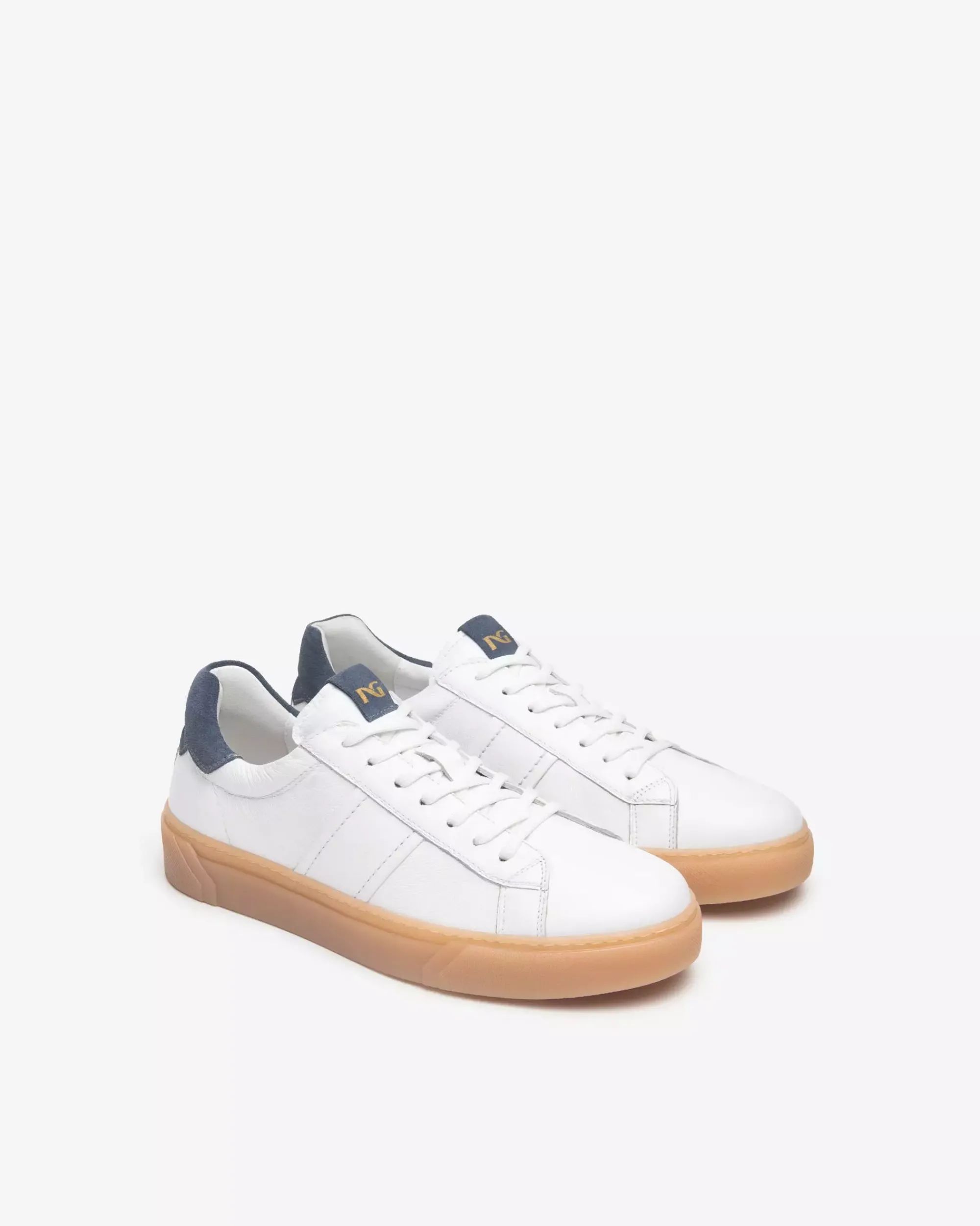 Nero Giardini Sneakers Uomo in Pelle e Camoscio Bianco Best
