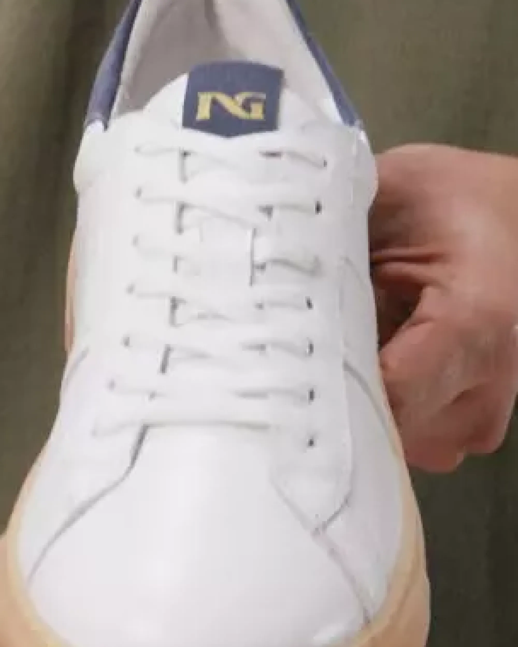 Nero Giardini Sneakers Uomo in Pelle e Camoscio Bianco Best
