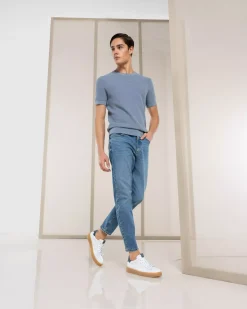 Nero Giardini Sneakers Uomo in Pelle e Camoscio Bianco Best
