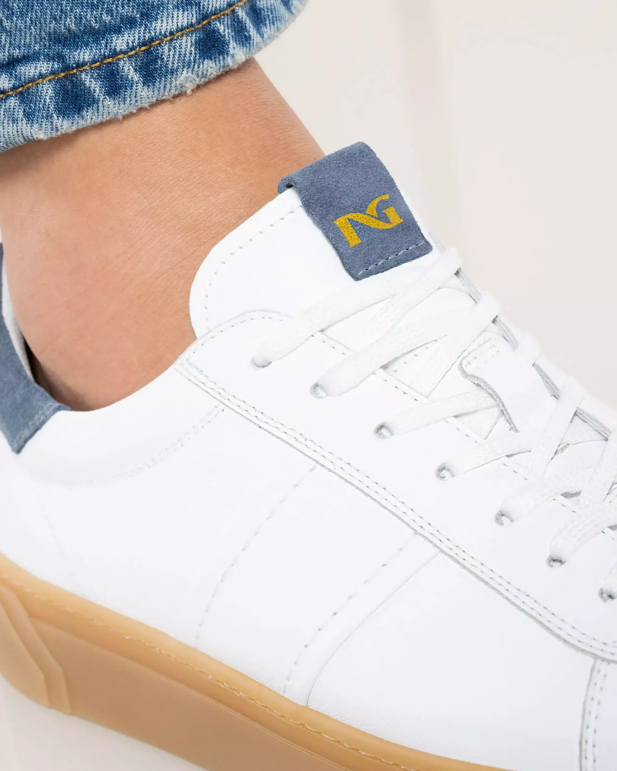Nero Giardini Sneakers Uomo in Pelle e Camoscio Bianco Best