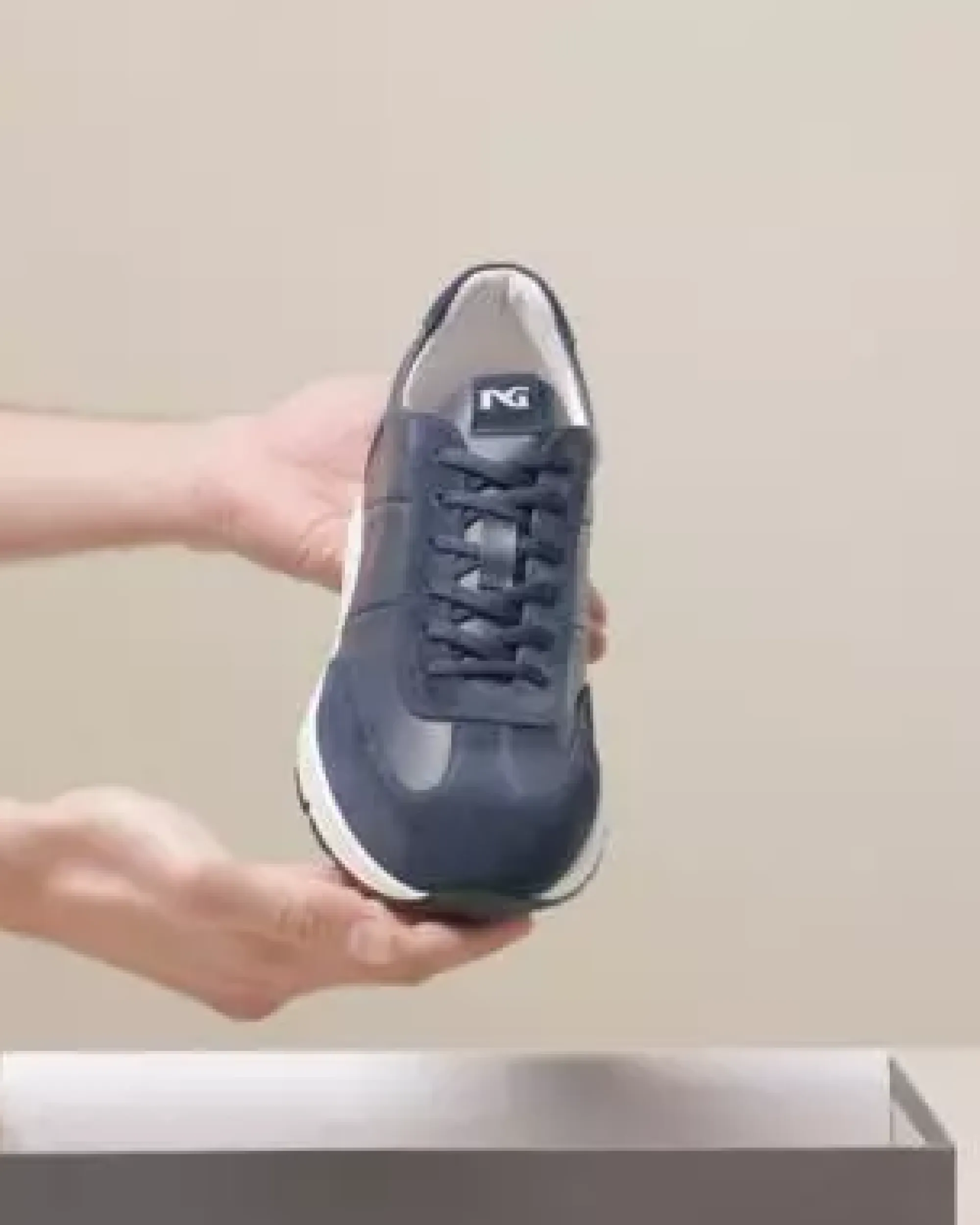 Nero Giardini Sneakers Uomo in Pelle e Camoscio Discount