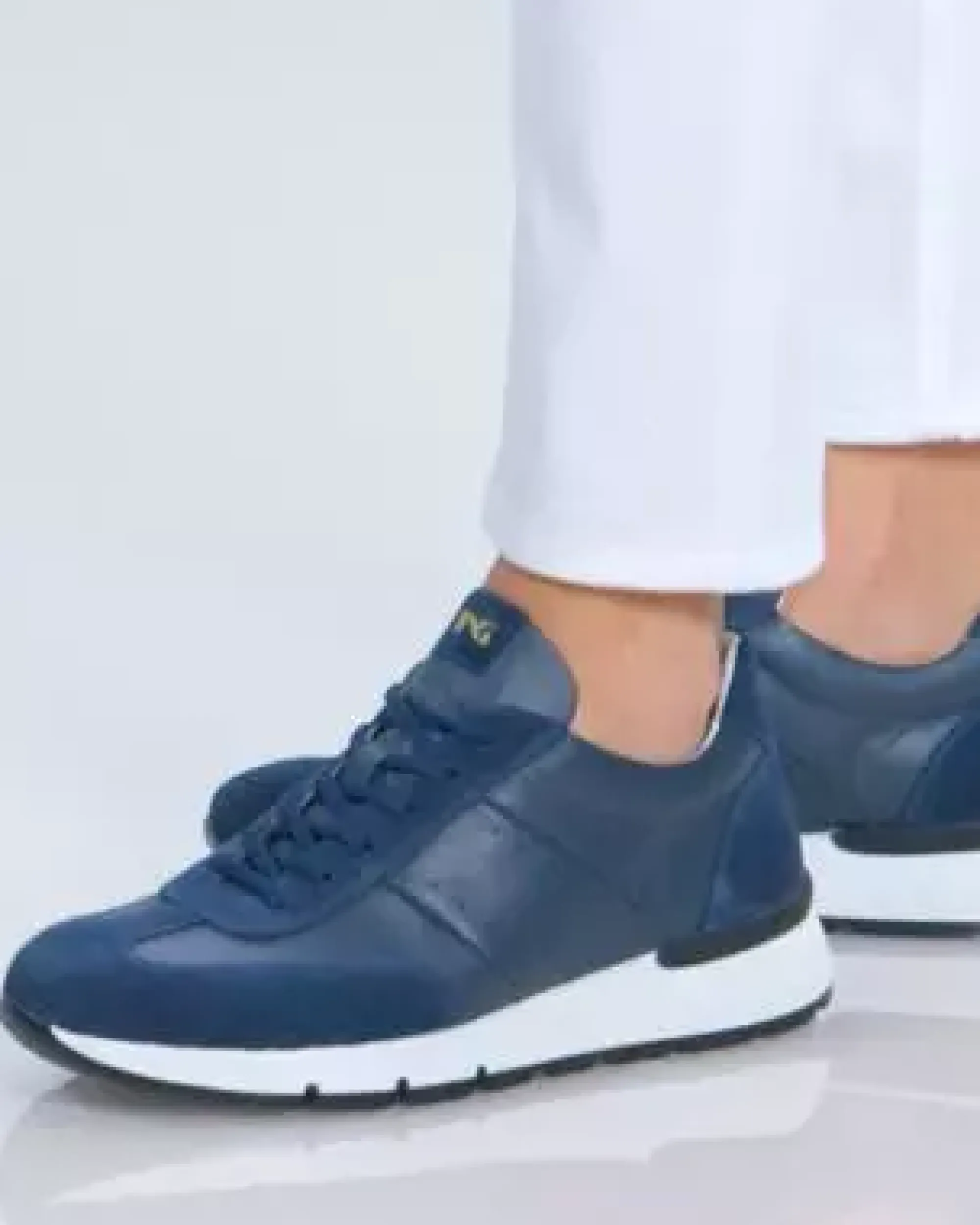 Nero Giardini Sneakers Uomo in Pelle e Camoscio Discount