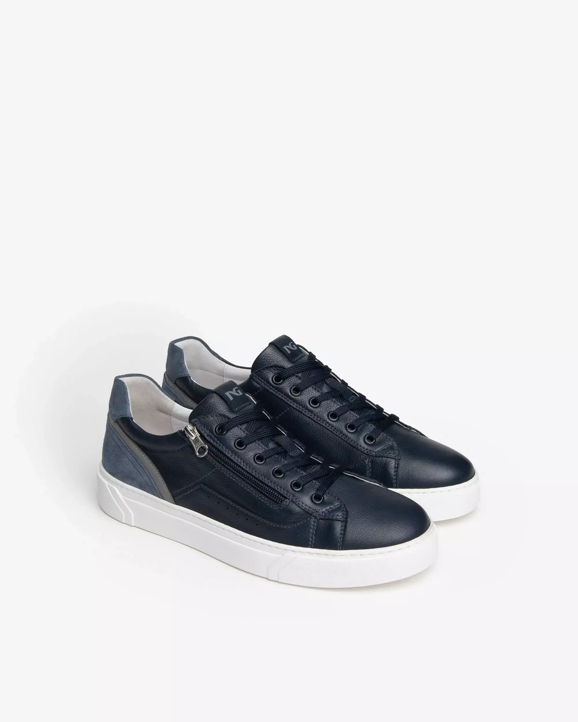Nero Giardini Sneakers Uomo in Pelle e Camoscio Outlet