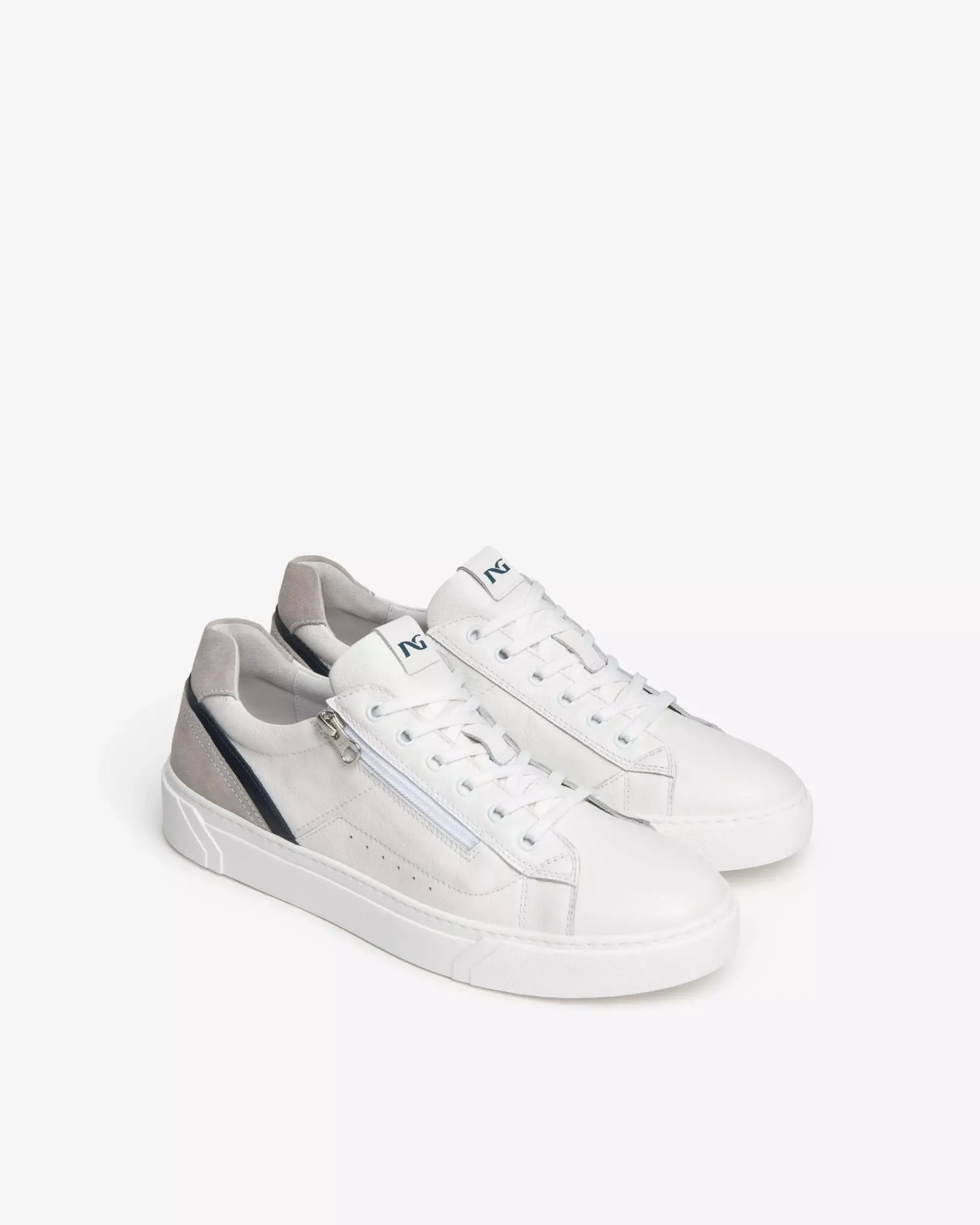 Nero Giardini Sneakers Uomo in Pelle e Camoscio Outlet