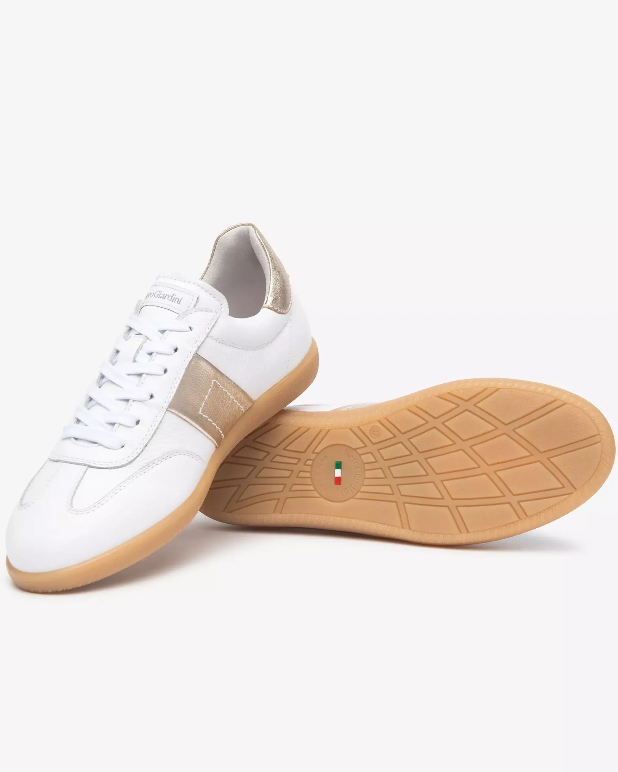 Nero Giardini Snekares Donna in Pelle Bianco Clearance