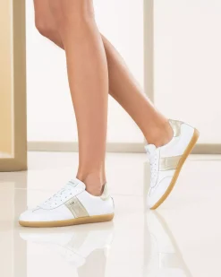 Nero Giardini Snekares Donna in Pelle Bianco Clearance