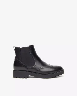 Nero Giardini Stivaletti Chelsea Donna in Pelle Nero Outlet