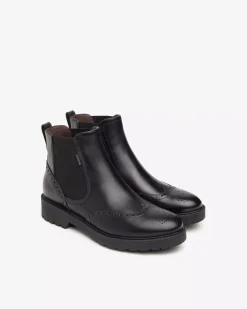 Nero Giardini Stivaletti Chelsea Donna in Pelle Nero Outlet