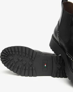 Nero Giardini Stivaletti Chelsea Donna in Pelle Nero New