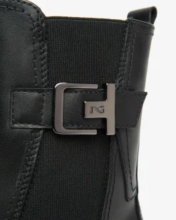 Nero Giardini Stivaletti Chelsea Donna in Pelle Nero Discount