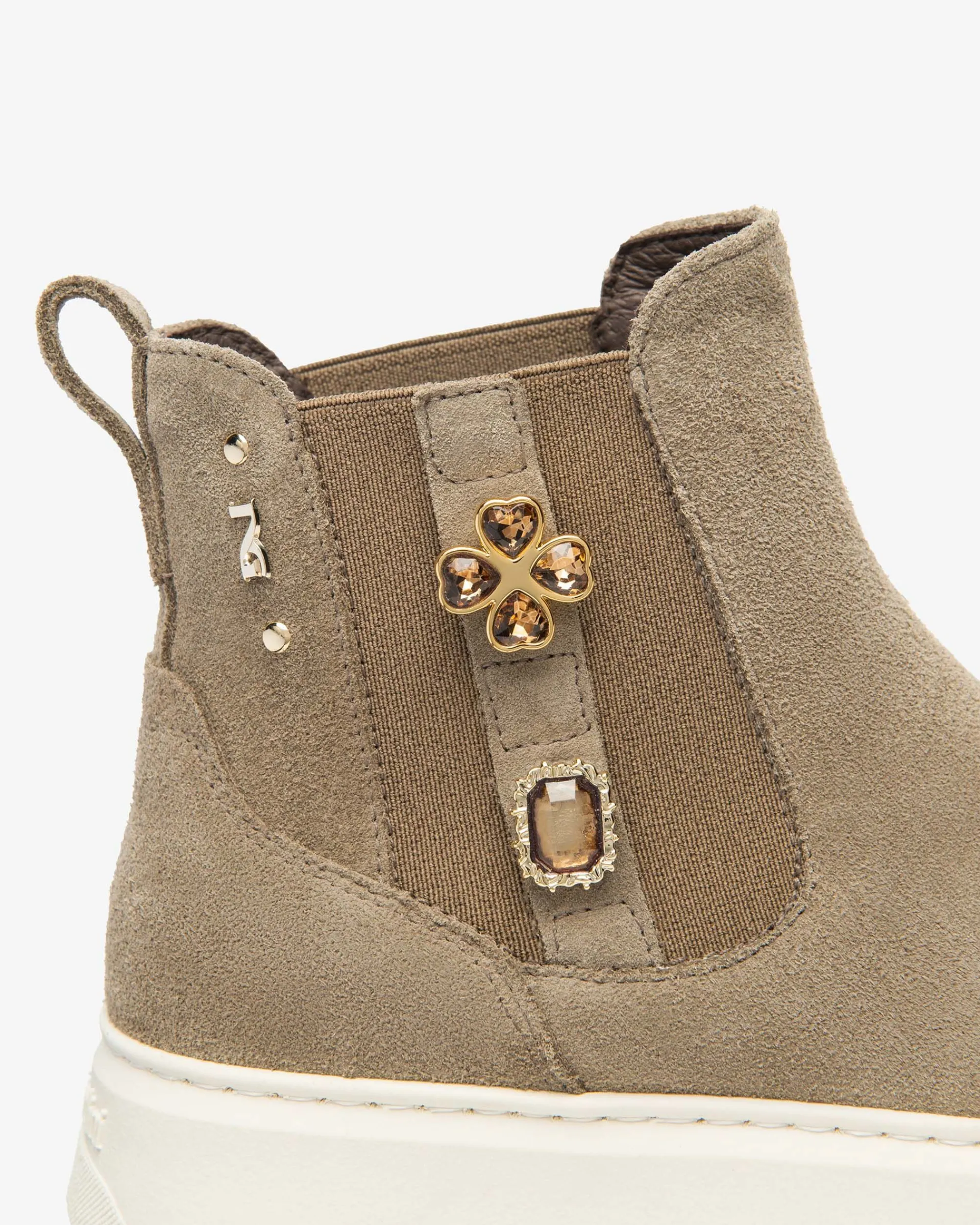 Nero Giardini Stivaletti Chelsea Donna in Suede Discount