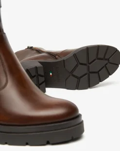 Nero Giardini Stivaletti Chelsea Donna in Pelle T. Di Moro Sale