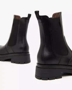 Nero Giardini Stivaletti Chelsea Donna in Pelle Nero