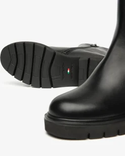 Nero Giardini Stivaletti Chelsea Donna in Pelle Nero Online