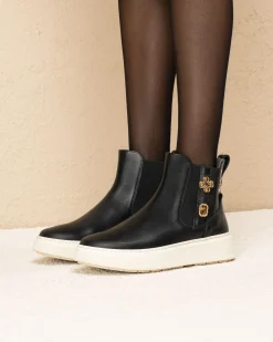 Nero Giardini Stivaletti Chelsea Donna in Pelle Nero Sale