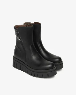 Nero Giardini Stivaletti Donna in Pelle Nero Hot