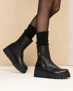 Nero Giardini Stivaletti Donna in Pelle Nero Hot