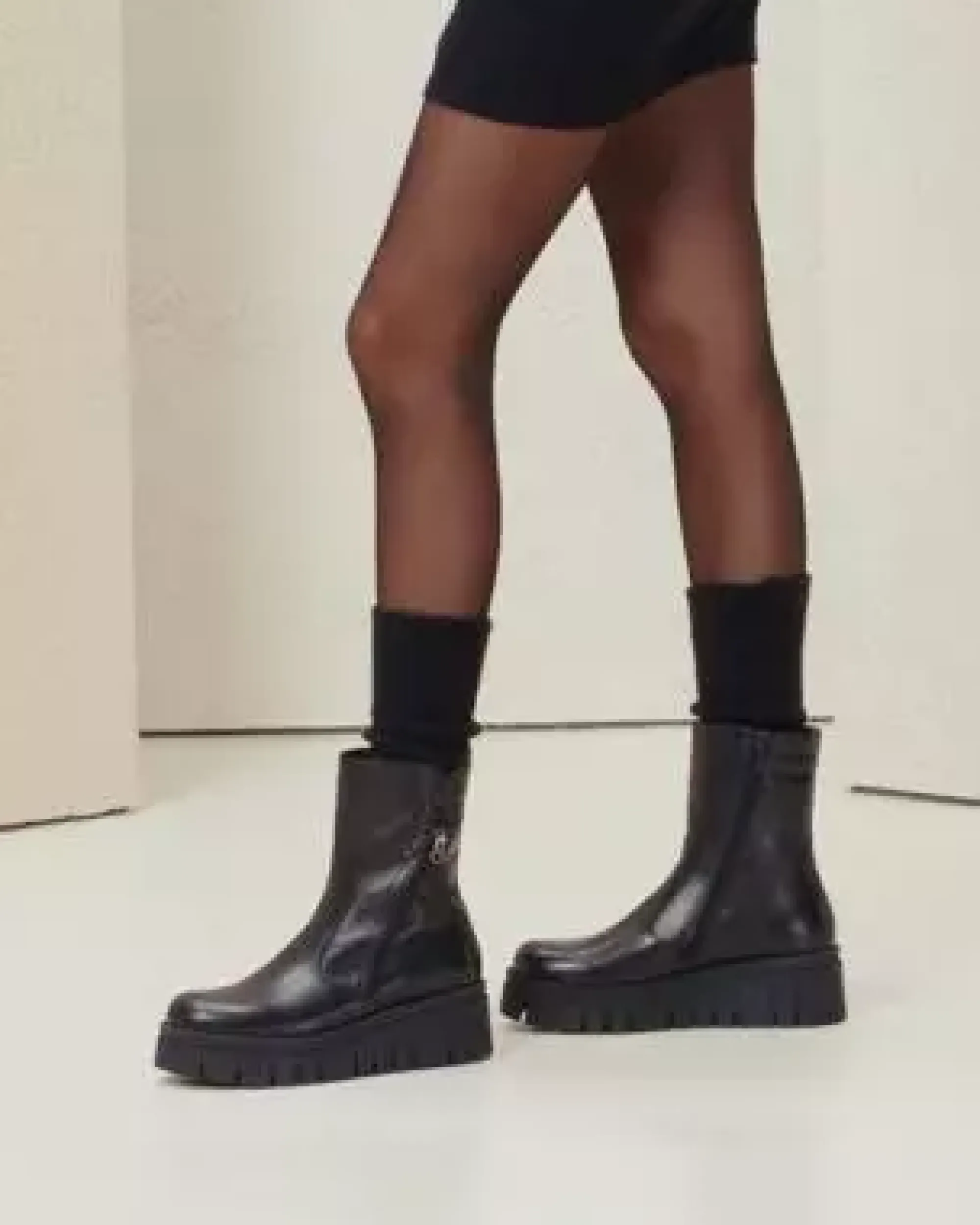 Nero Giardini Stivaletti Donna in Pelle Nero Hot
