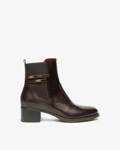 Nero Giardini Stivaletti Donna in Pelle e Tessuto T. Di Moro New