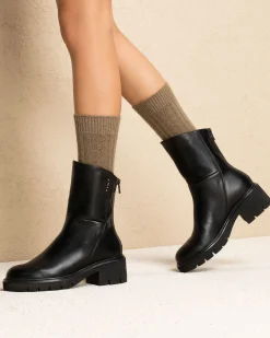 Nero Giardini Stivaletti Donna in Pelle Nero Online