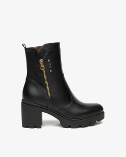 Nero Giardini Stivaletti Donna in Pelle Nero Sale