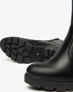Nero Giardini Stivaletti Donna in Pelle Nero Sale