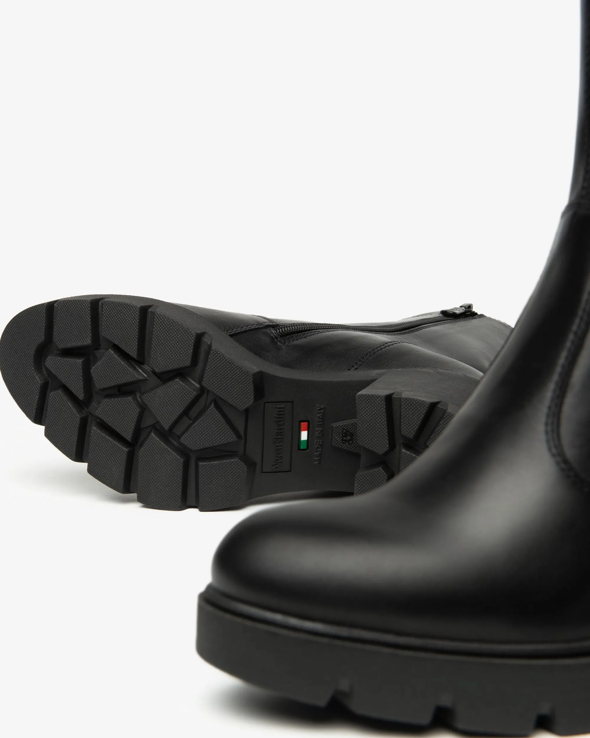 Nero Giardini Stivaletti Donna in Pelle Nero Sale