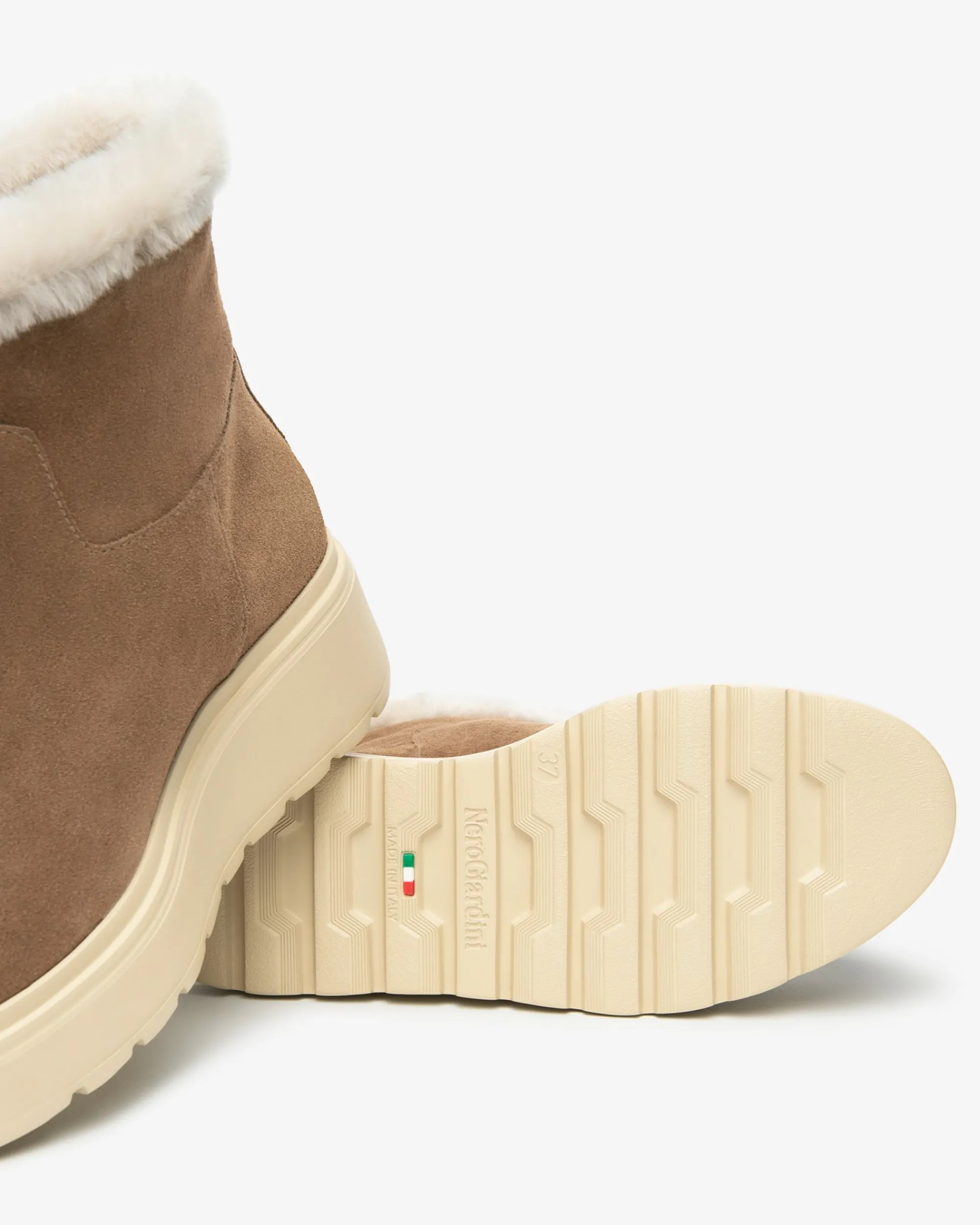 Nero Giardini Stivaletti Donna in Suede Marrone Clearance