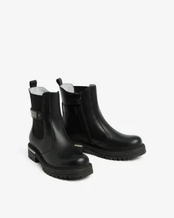 Nero Giardini Stivaletti Teen da Ragazza in Pelle Nero Clearance