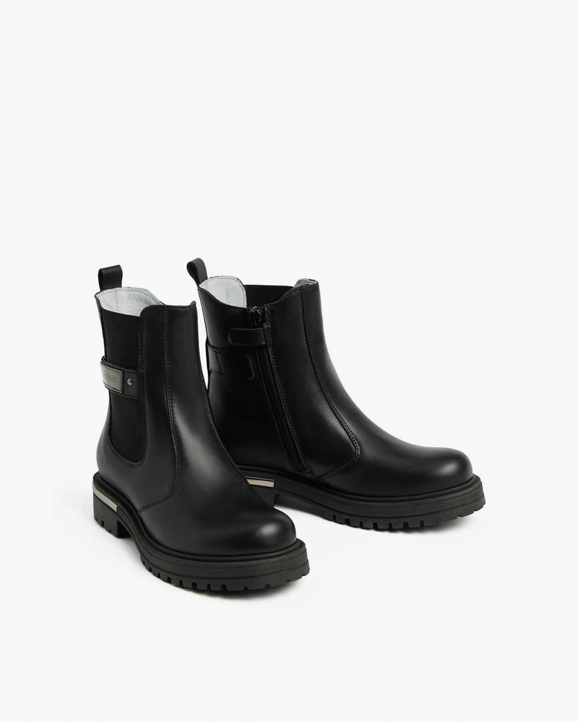Nero Giardini Stivaletti Teen da Ragazza in Pelle Nero Clearance