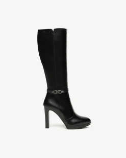 Nero Giardini Stivali Donna in Pelle Nero Clearance