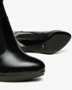 Nero Giardini Stivali Donna in Pelle Nero Clearance