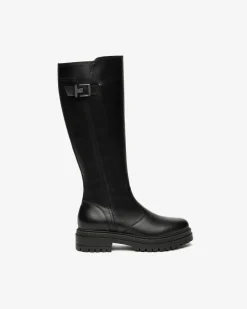 Nero Giardini Stivali Donna in Pelle Nero Clearance