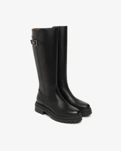 Nero Giardini Stivali Donna in Pelle Nero Clearance