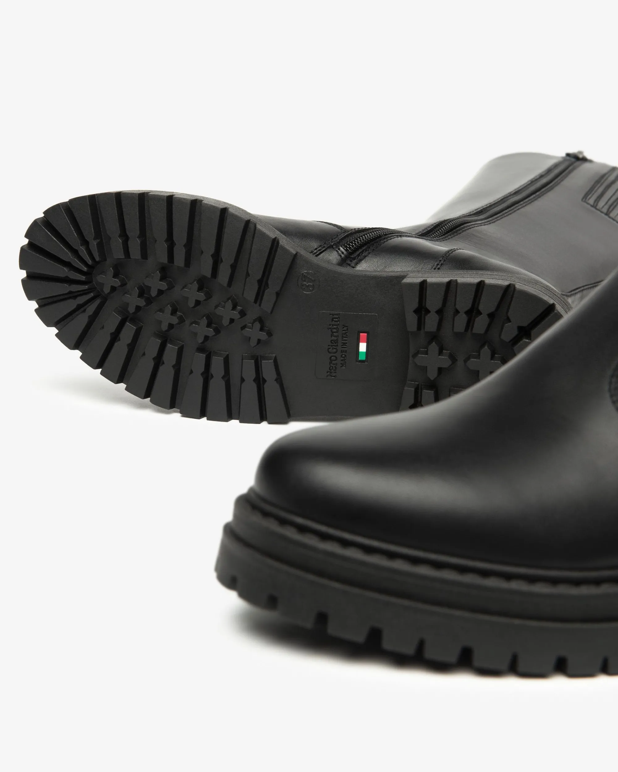 Nero Giardini Stivali Donna in Pelle Nero Clearance