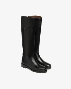 Nero Giardini Stivali Donna in Pelle Nero Hot