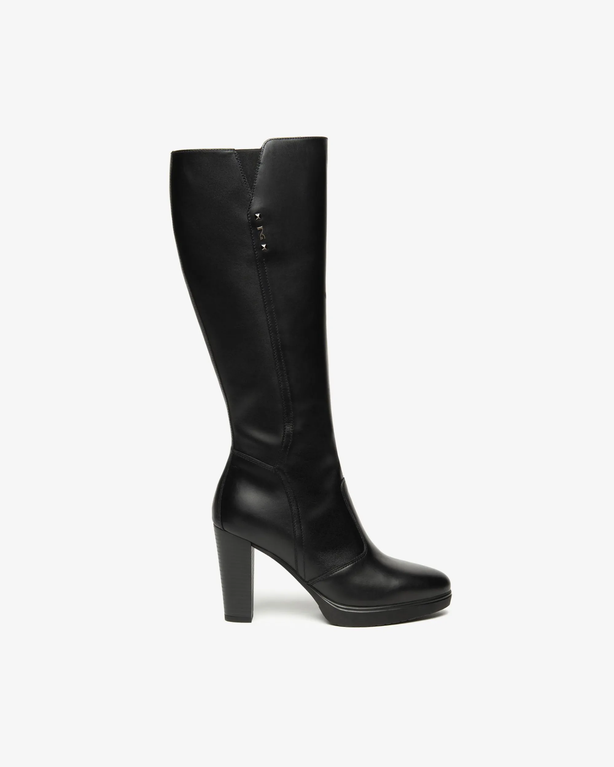 Nero Giardini Stivali Donna in Pelle Nero