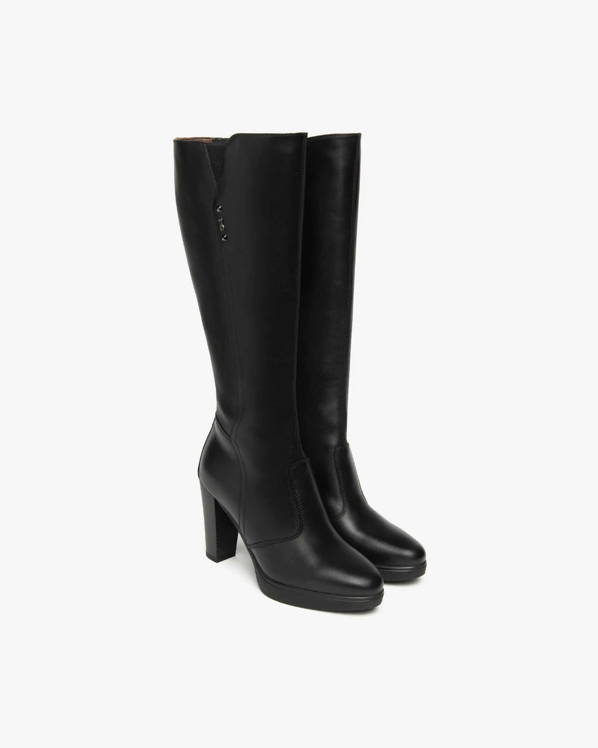 Nero Giardini Stivali Donna in Pelle Nero