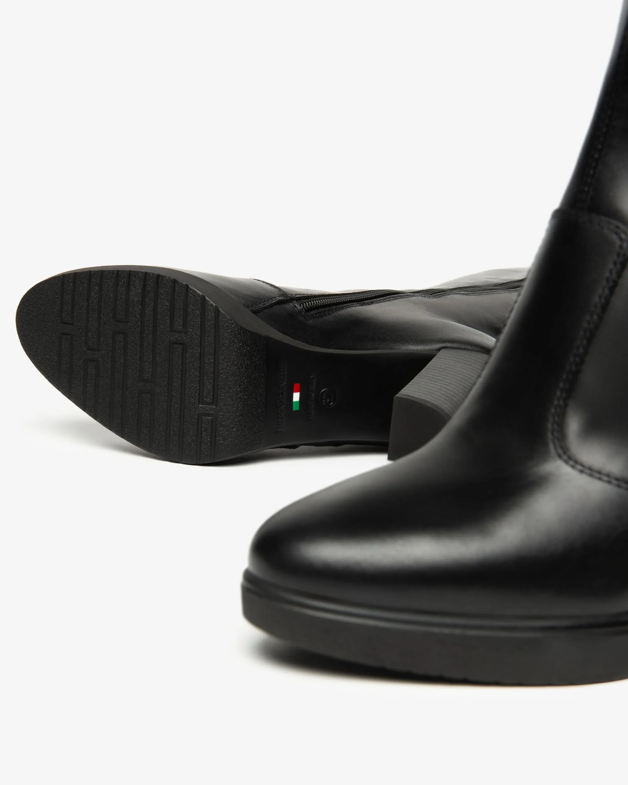 Nero Giardini Stivali Donna in Pelle Nero