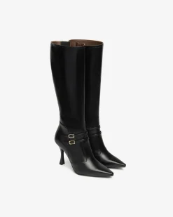 Nero Giardini Stivali Donna in Pelle Nero