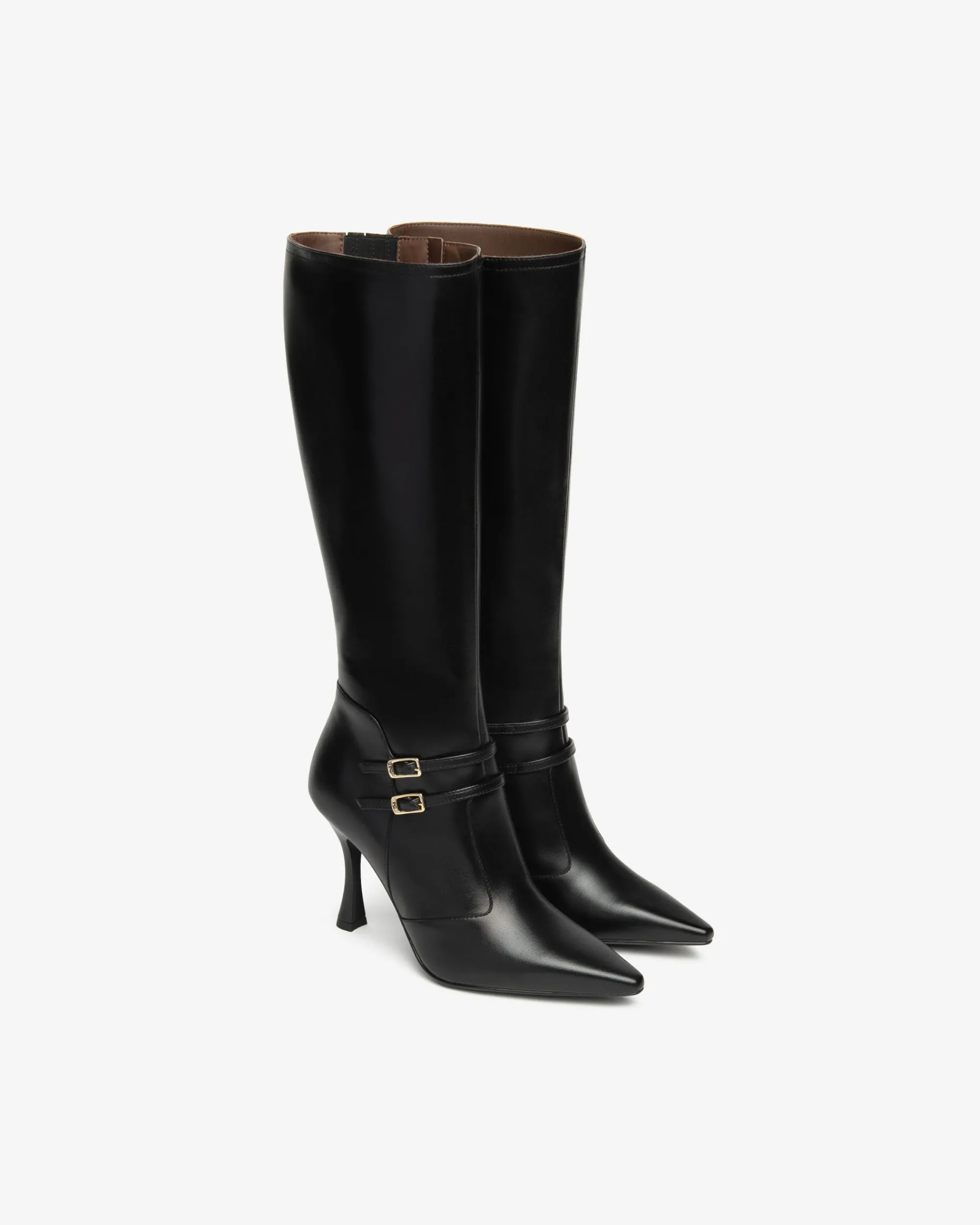 Nero Giardini Stivali Donna in Pelle Nero