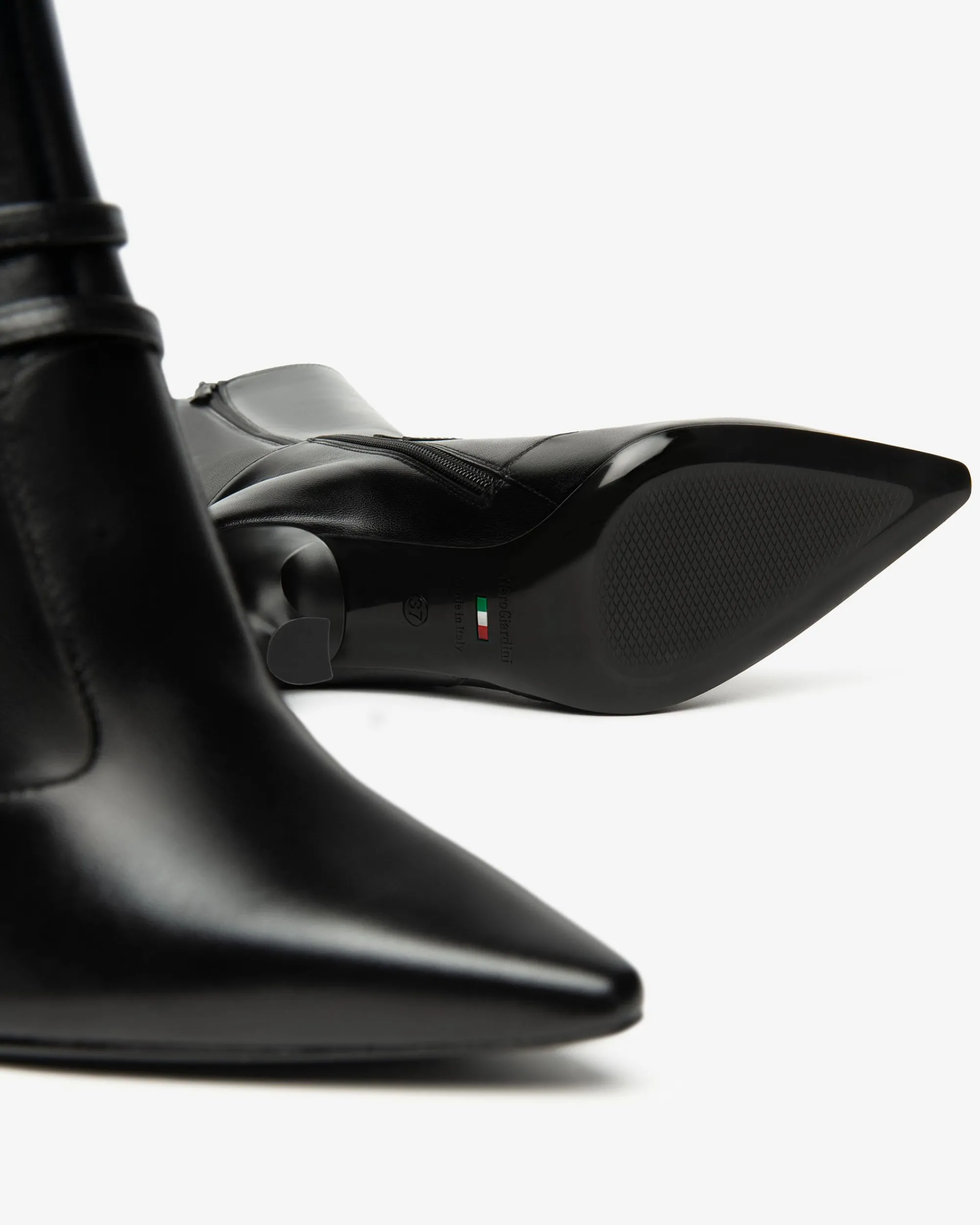 Nero Giardini Stivali Donna in Pelle Nero