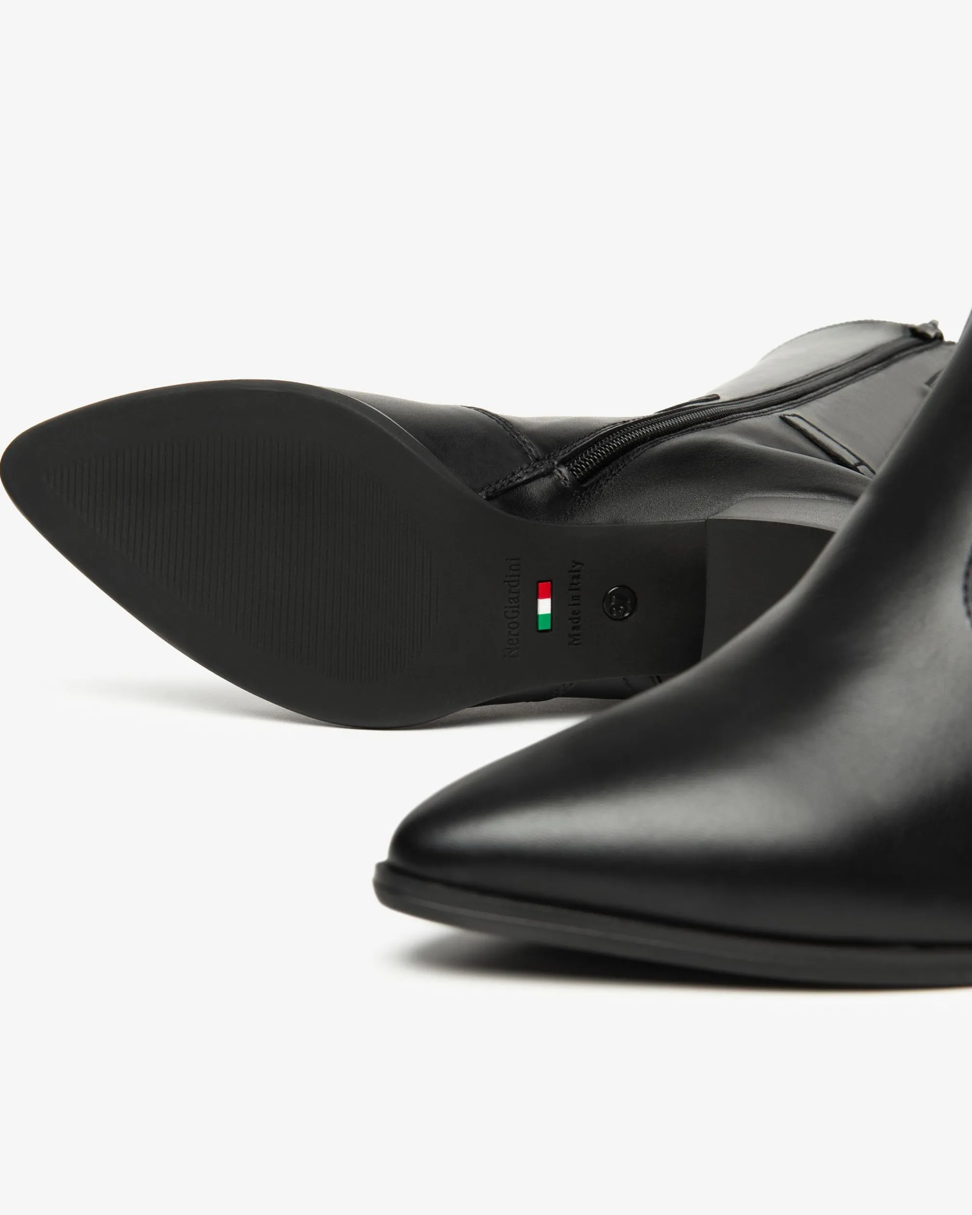 Nero Giardini Stivali Donna in Pelle Nero Outlet