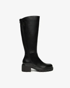 Nero Giardini Stivali Donna in Pelle Nero Outlet
