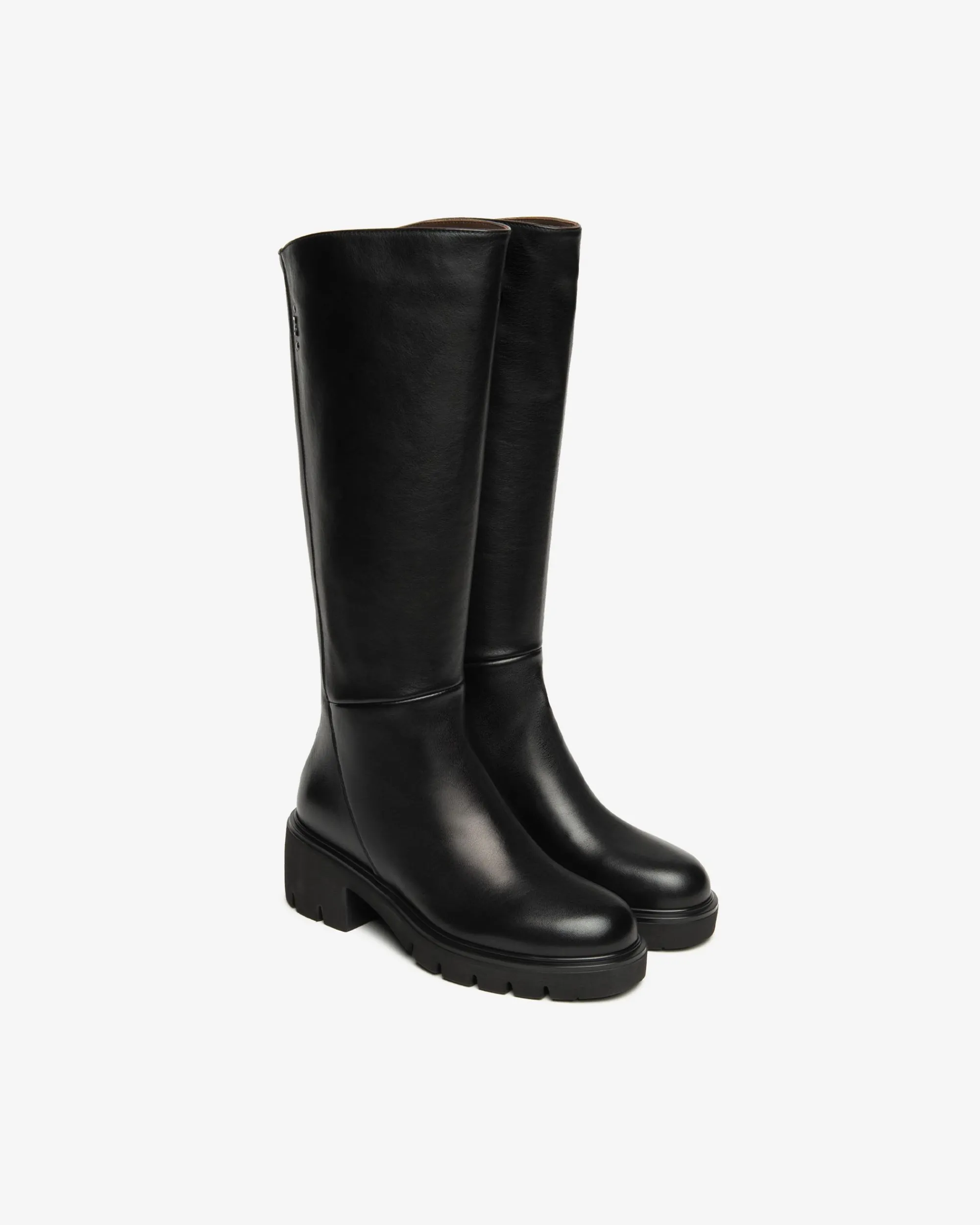 Nero Giardini Stivali Donna in Pelle Nero Outlet