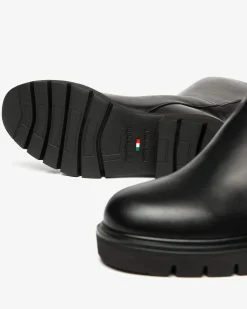 Nero Giardini Stivali Donna in Pelle Nero Outlet