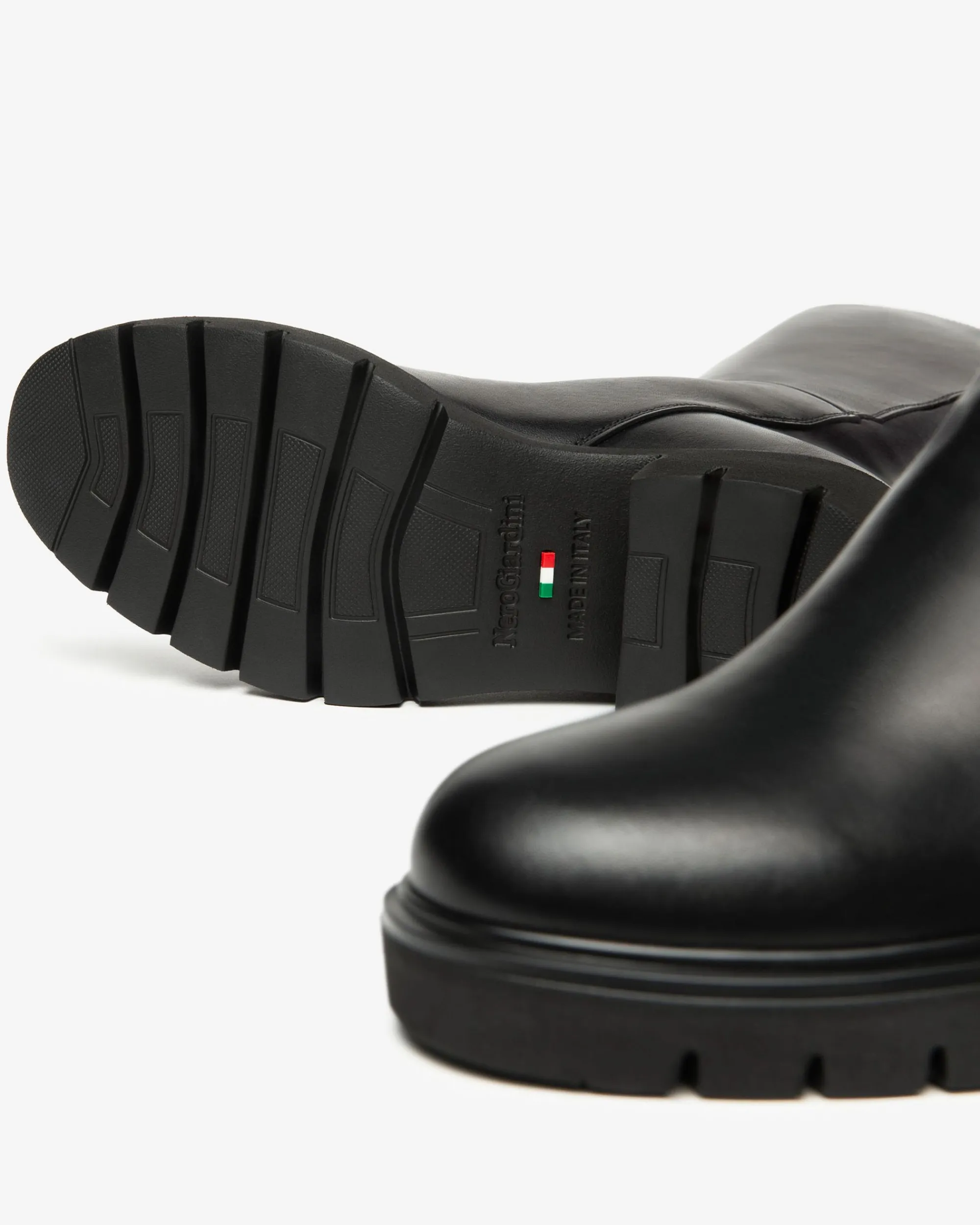 Nero Giardini Stivali Donna in Pelle Nero Outlet